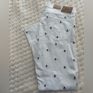 NWT Ralph Lauren Men’s Skull Pants 37x32 Varick Slim Straight